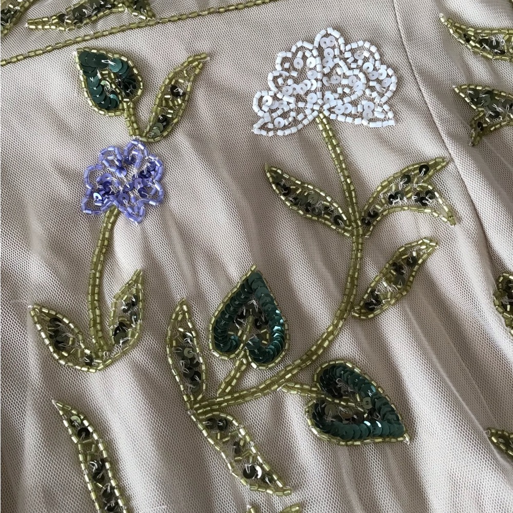 ADRIANNA PAPELL Beaded midi cocktail dress - worn only once! Gorgeous! - Picture 11 of 14